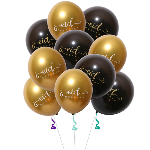 NY!!Eid Mubarak! Pynta festlokalen med gyllene ballonger!