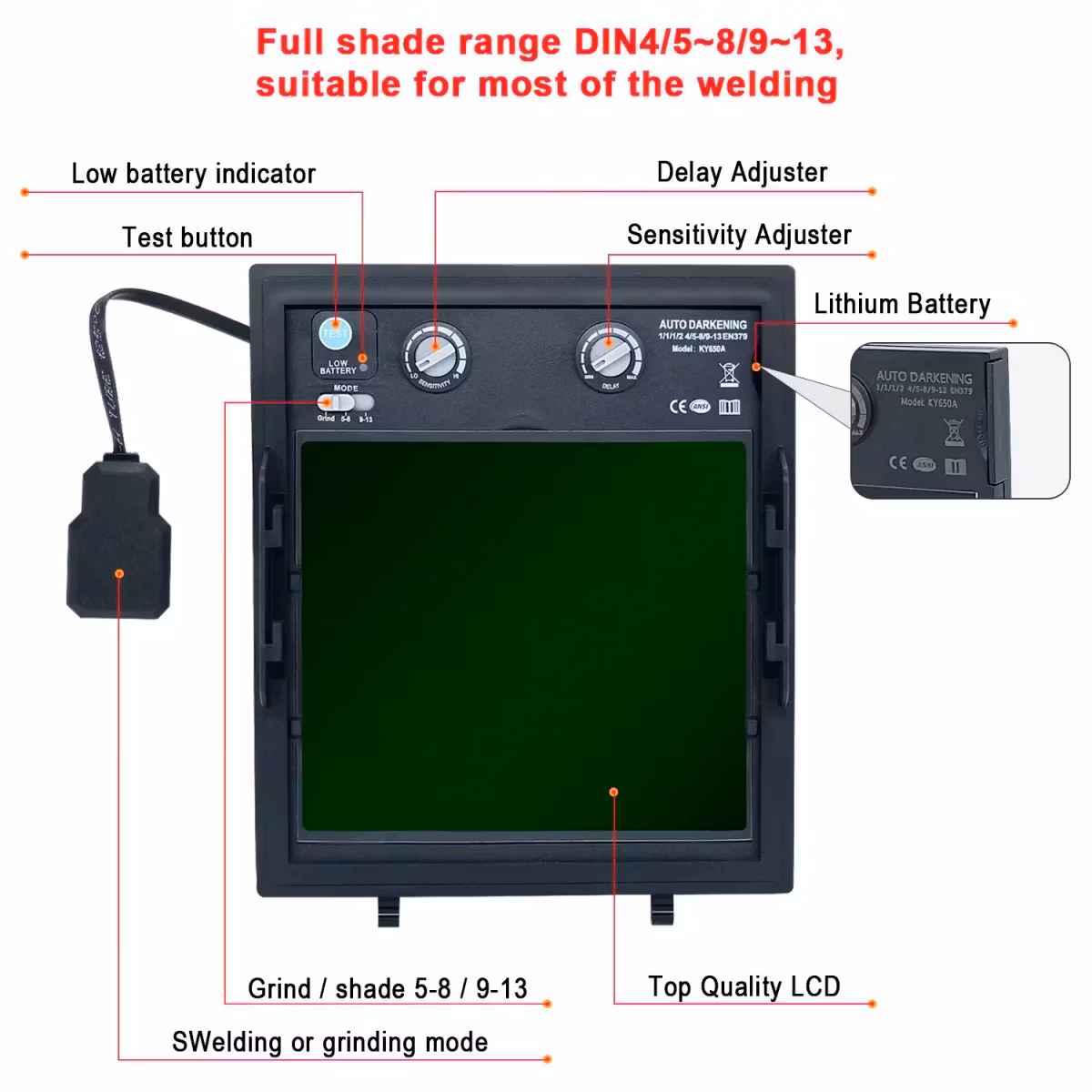 Svetshjälm Automatisk PRO 3.0