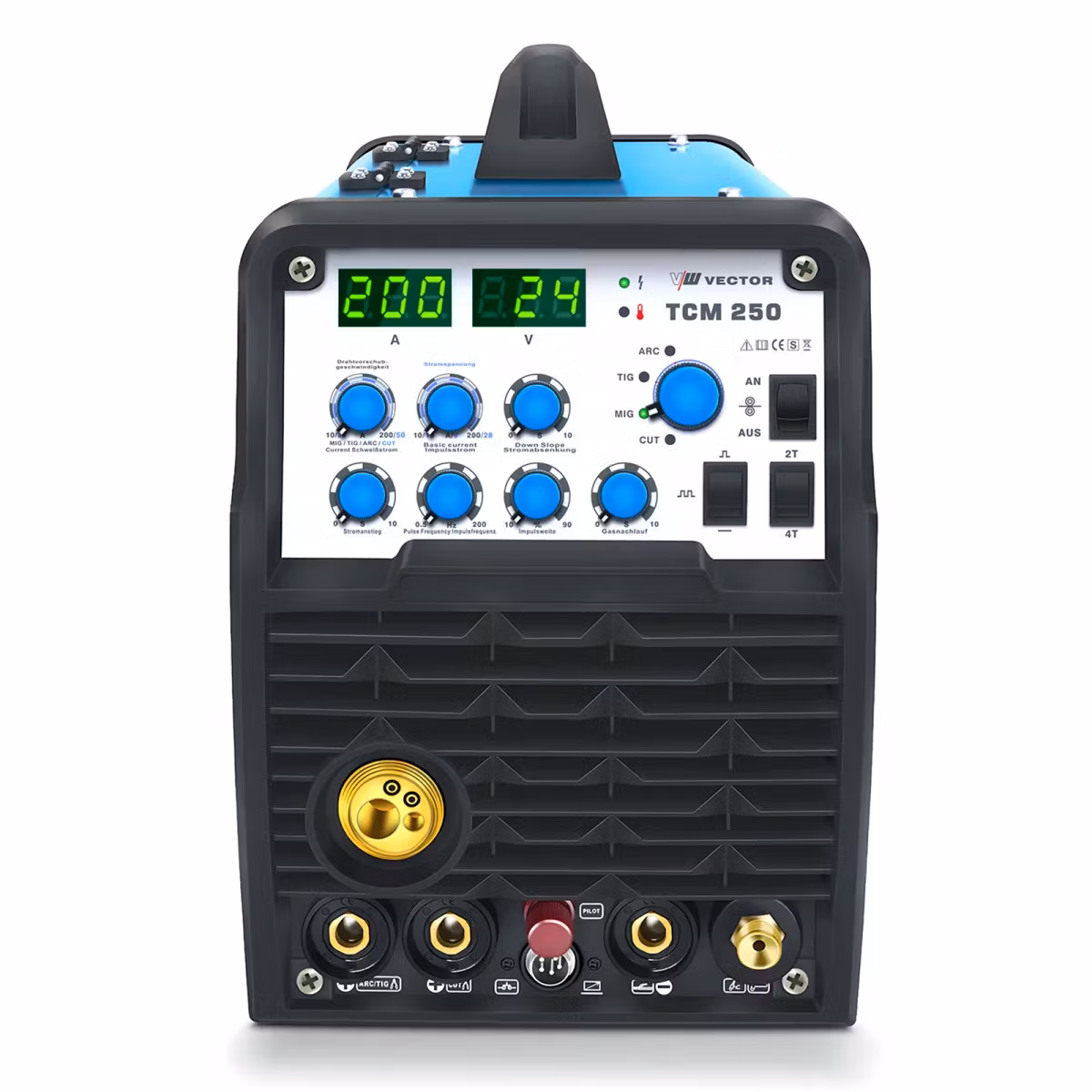 TCM250 MIG+TIG+Plasma+MMA