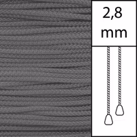 1m / Persiennlina 2,8 mm (GY) Grey  (LAGER-VARA)