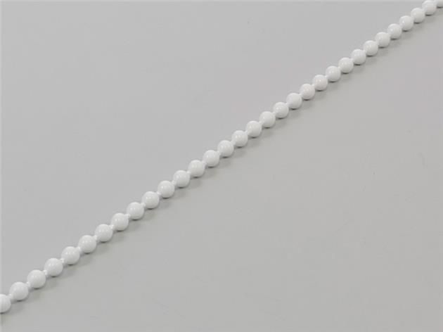 1 Rulle / 250m Kulkedja 4,5/6,15 mm Plast VIT hel rulle BULK
