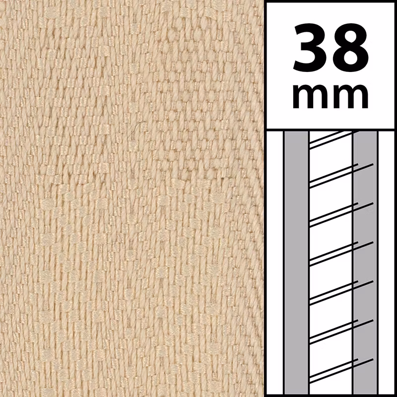 50 m / BULK Textilstegband LT50 38/44/53-BG Beige
