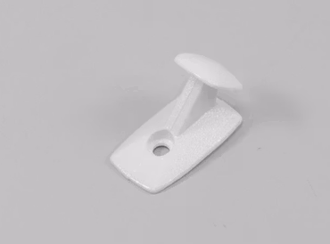 Knapp - linlås för skruvmontage VIT (M03)