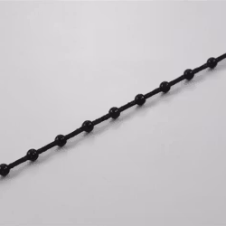 Kulkedja för lamellgardin mekanism SVART 4,5 x 12 mm(R45-12-BK)