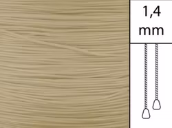 1 m / Persiennlina 1,4 mm A20 Mocca (Lagervara)