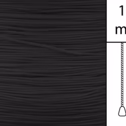 1 m / Persiennlina 1,4 mm A03 Black (Lagervara)