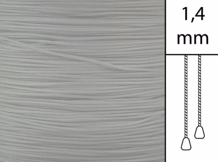 1 m / Persiennlina 1,4 mm A02 Grey (Lagervara)