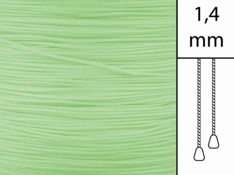 1 m / Persiennlina 1,4 mm A10 Light green (Lagervara)