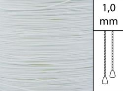 1 m / Persiennlina 1,0 mm A00 Vit (Lagervara)
