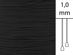 1 m / Persiennlina 1,0 mm A03 Black (Lagervara)