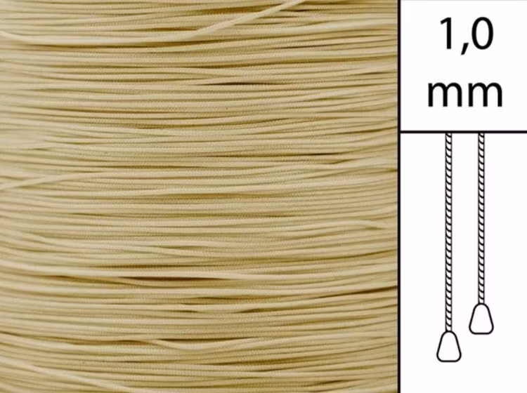 1 m / Persiennlina 1,0 mm A21 Beige  (Lagervara)