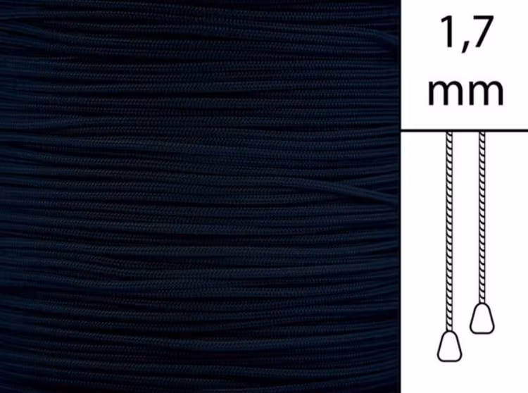 1m Persiennlina 1,7 mm C8013 Black (UTGÅTT !)