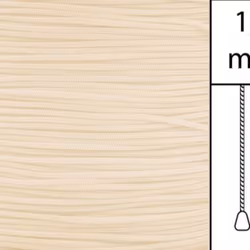 1 m / Persiennlina 1,7 mm A15 Vanilla  (Lagervara)