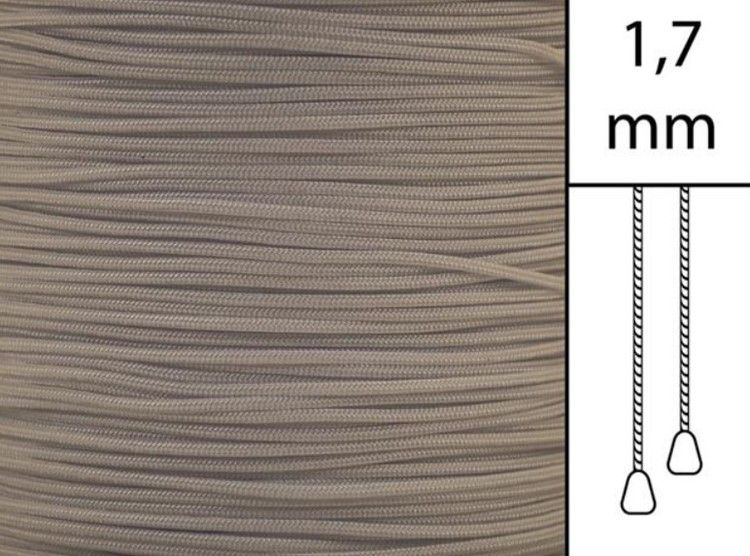 1 m / Persiennlina 1,7 mm A18 Light Brown (Lagervara)