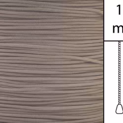 1 m / Persiennlina 1,7 mm A18 Light Brown (Lagervara)