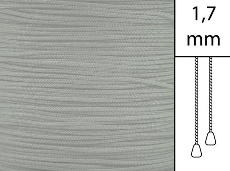 1 m / Persiennlina 1,7 mm A02 Grey (Lagervara)