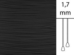 1 m / Persiennlina 1,7 mm A03 Black (Lagervara)