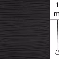 1 m / Persiennlina 1,7 mm A03 Black (Lagervara)