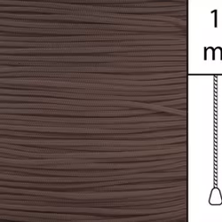 1 m / Persiennlina 1,7 mm A25 Dark brown  (Lagervara)