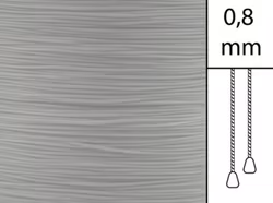 1 m / Persiennlina 0,8 mm A02 Grey (Lagervara)