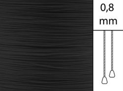 1 m / Persiennlina 0,8 mm A03 Black (Lagervara)