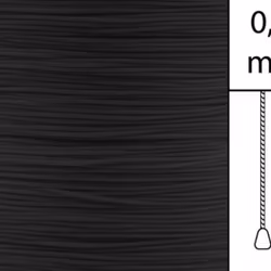 1 m / Persiennlina 0,8 mm A03 Black (Lagervara)