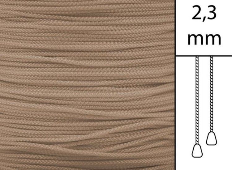 1 m / Persiennlina 2,3 mm W13 Dark beige (Lagervara)