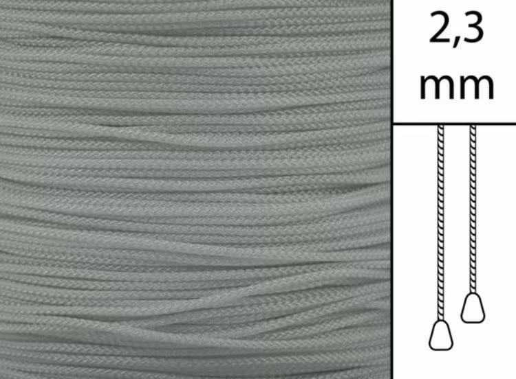 1 m / Persiennlina 2,3 mm W83 Dark grey (Lagervara)