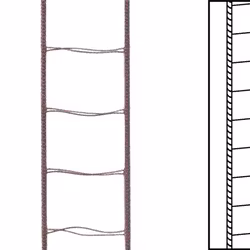 1 m / Stegband-snören till persienner 25 mm Mörk Brun A25 (Lagervara)