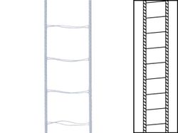 Stegband-snören till persienner 25 mm Silver grå A02-W05