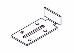 Upphängningsbleck 34 mm VIT (A02D)