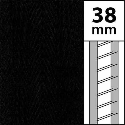10 m / Textilstegband LT50 38/44/53-BK Black (best.vara min.10m)