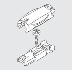 Tensioning shoe '10 with snap mechanism  utan skruv  (A20 B+F)
