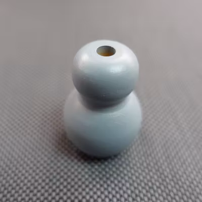 Lintofs RUNDAD i TRÄ - STOR 36x25 mm 5017 Light Blue (A16N)