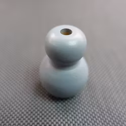 Lintofs RUNDAD i TRÄ - STOR 36x25 mm 5017 Light Blue (A16N)