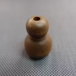 Lintofs RUNDAD i TRÄ - STOR 36x25 mm 5014 Tiger Eye (A16L)