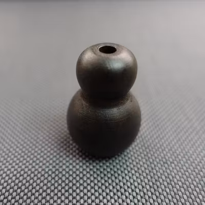 Lintofs RUNDAD i TRÄ - STOR 36x25 mm 5022 Ebony (A16J)