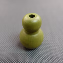 Lintofs RUNDAD i TRÄ - STOR 36x25 mm 5018 Green (A16P)