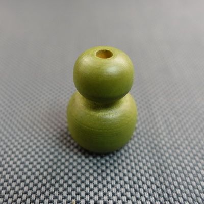 Lintofs RUNDAD i TRÄ - LITEN 27x20 mm 2518 Green (A15A)