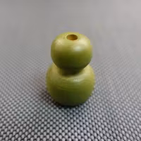 Lintofs RUNDAD i TRÄ - LITEN 27x20 mm 2518 Green (A15A)