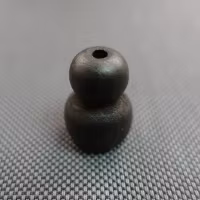 Lintofs RUNDAD i TRÄ - LITEN 27x20 mm 2522 Ebony (A15E)
