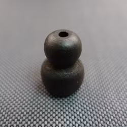 Lintofs RUNDAD i TRÄ - LITEN 27x20 mm 2522 Ebony (A15E)