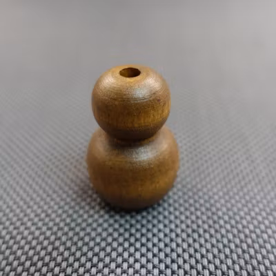 Lintofs RUNDAD i TRÄ - LITEN 27x20 mm 2514 Tiger Eye (A15H)
