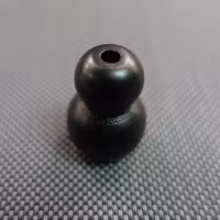 Lintofs RUNDAD i TRÄ - LITEN 27x20 mm 2521 Black (A15M)