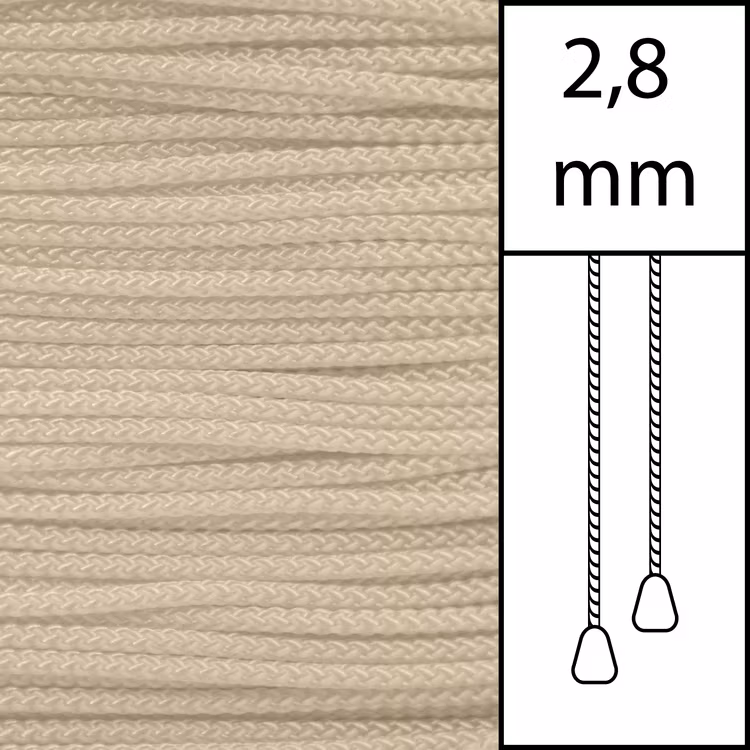 1 m / Persiennlina 2,8 mm (BG) Beige  (LAGER-VARA)
