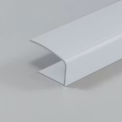 1 st / Spår-sido-skena ALU-Vit UNI 25 mm typ E med tejp (max 130 cm)