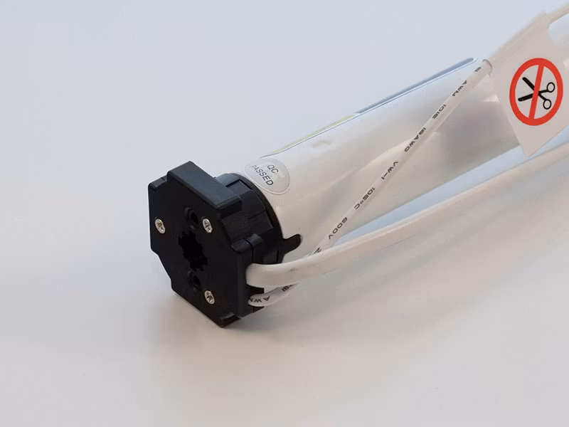 Motor 24VDC med inbyggd RF samt stömmatning 230 VAC