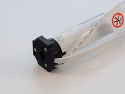 Motor 24VDC med inbyggd RF samt stömmatning 230 VAC