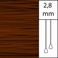 1 m / Persiennlina 2,8 mm (BR) Brown  (Lagervara)