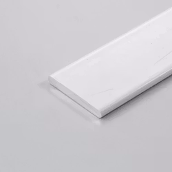Bottenvikt till panelgardin 25 x 3 mm VIT-aluminium